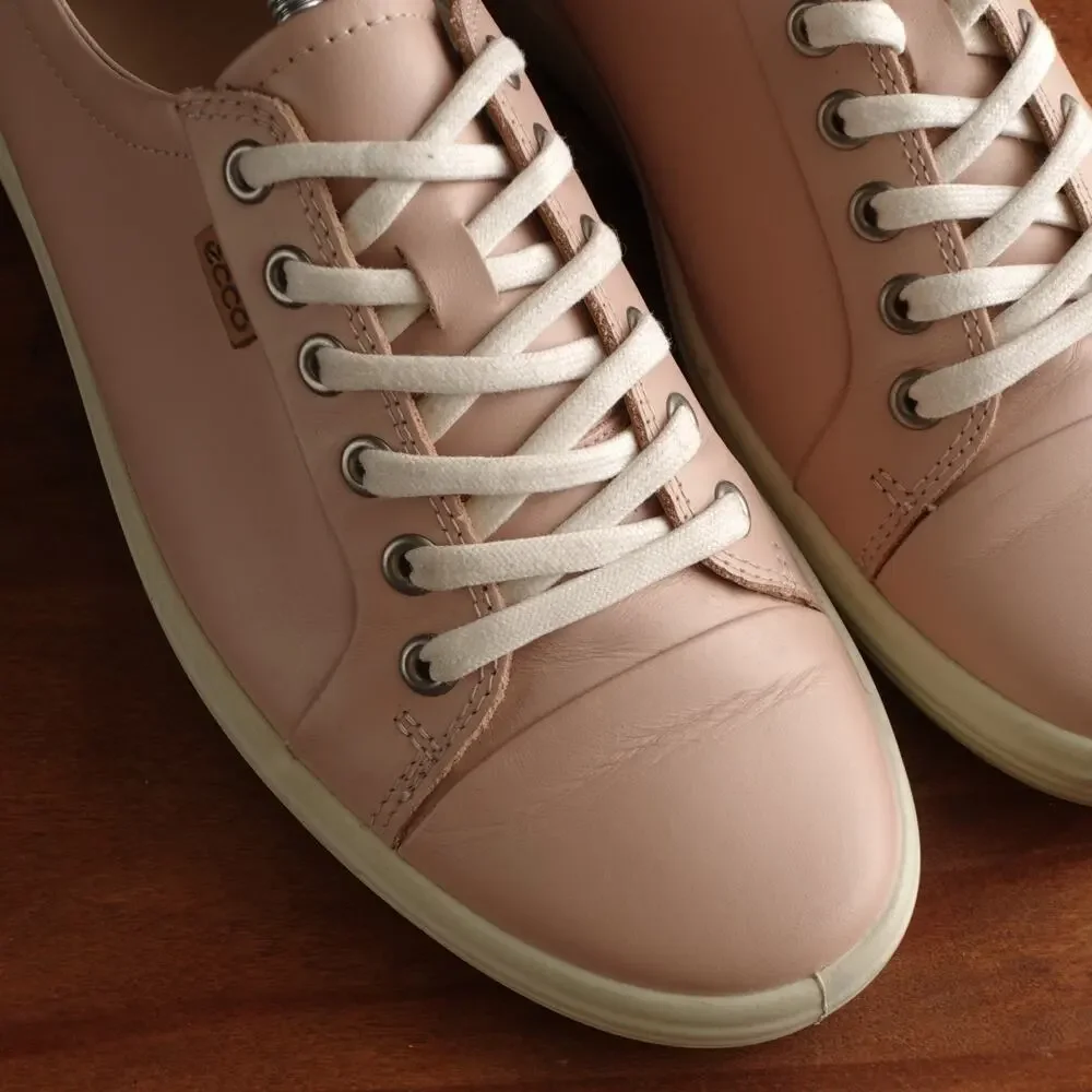 Ecco Sneakers Womens SZ EU 40 US 9-9.5 Pink Soft 7 Comfort Walking Casual Shoes